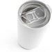 SLIDER. Reisebecher (Sublimation) aus Edelstahl 380 ml, Weiß