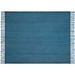 SMOOTH. Decke aus 100% Acryl mit einem Band für Personalisierungskarte (270 g/m²), Blau