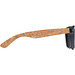 Sonnenbrille mit Bügeln aus Kork, beige