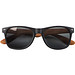 Sonnenbrille mit Bügeln in Bambusoptik, UV 400 Schutz, beige