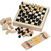 Spieleset in einer Holzbox, beige