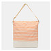 Strandtasche JUIST,beige, rot