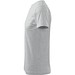 T-Shirt Herren Basic, S, hellgrau melliert