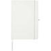 Teak A5 Hardcover Notizbuch, liniert, aus recyceltem Material, weiss