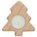 Teelichthalter aus Holz, beige