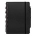 Thalaasa A5 Hardcover Notizbuch mit Kugelschreiber (schwarze Mine), schwarz