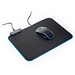 THORNE MOUSEPAD RGB. Gaming-Mauspad mit RGB-LED-Leuchten aus Polyester, Schwarz