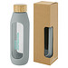 Tidan 600 ml Flasche aus Borosilikatglas mit Silikongriff, grau