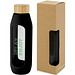 Tidan 600 ml Flasche aus Borosilikatglas mit Silikongriff, schwarz