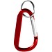 Timor Karabiner Schlüsselanhänger aus recyceltem Aluminium, rot
