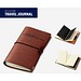 TRAVEL JOURNAL Notizbuch-Set, braun, schwarz