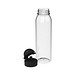 Trinkflasche Active Junior, 650 ml, RENEW, transparent/schwarz