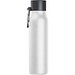 Trinkflasche mit Karabiner, 600ml , weiß