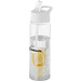 Tutti frutti Tritan Trinkflasche mit Fruchtsieb, 740 ml, transparent,weiß