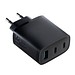 USB Ladegerät GaN 3-Port REEVES-LIMA, schwarz