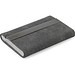VAUGHN. Set bestehend aus einem Kartenhalter und einem Schlüsselhalter, beide aus Metall und recyceltem Polyester (30% rPET), Dunkelgrau