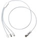 Versatile 5-in-1 Ladekabel aus recyceltem Aluminium, silber