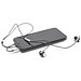 VIBRATION. In-Ear Kopfhörer aus Metall und ABS mit Mikrofon, Silber