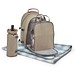 VILLA. Thermischer Picknick-Rucksack aus 600D, hochdichtem, recyceltem Polyester, Hellbraun