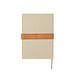 VINGA Bosler Notizbuch aus RCS recyceltem Canvas, greige