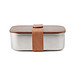 VINGA Ciro Lunchbox aus RCS recyceltem Stahl, silber