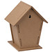 Vogelhäuschen aus MDF zum Zusammenbauen, hellbraun