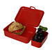 Vorratsdose School-Box deluxe, mit Trennschale, standard-blau PP
