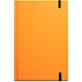 WATTERS. A5-Notizbuch aus fluoreszierendem PU mit linierten Seiten, Orange