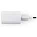WEGENER. Ladegerät mit USB-A Anschluss 18W und USB-C 20W in Recyceltes ABS (100% rABS), Weiß