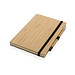 XD COLLECTION Bambus-Notizbuch und Infinity-Bleistift im Set, braun