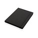 XD COLLECTION GRS-zertifiziertes rPET-A5-Notizbuch, schwarz, schwarz