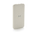 XD COLLECTION Wireless Powerbank aus RCS Standard recyceltem Kunststoff, weiß