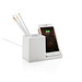 XD XCLUSIVE Ontario 10W Wireless Charger aus Bambus und RCS Kunststoff, weiß