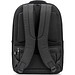 YANGON BPACK. Diebstahlsicherer Rucksack aus Twill mit wasserabweisender Beschichtung und recyceltem 600D-Polyester für Laptops 17'3", Schwarz