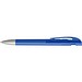 uma® Kugelschreiber YES SI transparent inkl. Metallspitze, dunkelblau