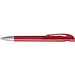uma® Kugelschreiber YES SI transparent inkl. Metallspitze, rot
