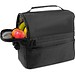 ZIPPERS COOLER. Kühltasche mit 8'5l Volumen aus 300D und 840D Jacquard, Schwarz