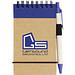Zuse Spiral Notizblock mit Stift, DIN A7, liniert, natur,navy