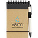 Zuse Spiral Notizblock mit Stift, DIN A7, liniert, natur,schwarz