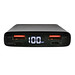 18W PD Powerbank mit 10.000 mAh aus Aluminium, schwarz