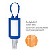 Handreinigungsspray antibakteriell, inkl. Druck, Bumper 50 ml, blau