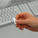 Mini-USB-Stick Swing, 8 GB, silber