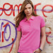 JAMES & NICHOLSON Damen Poloshirt Basic Bio BW, pink, S