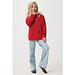 Iqoniq Yengo KidsHoodie mit Seitentaschen aus rec. Baumwolle, rot, 34