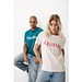 Iqoniq Brett T-Shirt aus recycelter Baumwolle, verdigris, XXS
