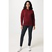 Iqoniq Rila Lightweight Hoodie aus recycelter Baumwolle, burgunderrot, XXS