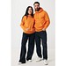 Iqoniq Rila Lightweight Hoodie aus recycelter Baumwolle, orange, M