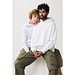 Iqoniq Yengo Hoodie mit Seitentaschen aus rec. Baumwolle, recycled white, L