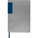 A5 Notizbuch mit farbigem Schnitt EVAN, dunkelblau
