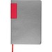 A5 Notizbuch mit farbigem Schnitt EVAN, rot